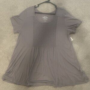 Cute Gray Blouse by Torrid